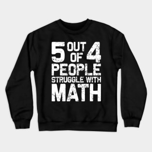 Best Math Teacher Art Men Women Math Joke Calculus Geometry Crewneck Sweatshirt